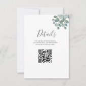 Rustiek groen Eucalyptus zomerhuwelijk. (Voorkant)