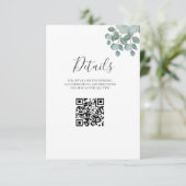 Rustiek groen Eucalyptus zomerhuwelijk. (Staand voorkant)