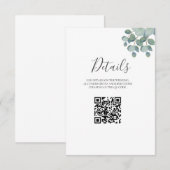 Rustiek groen Eucalyptus zomerhuwelijk. (Voorkant / Achterkant)