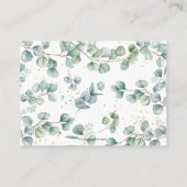 Rustiek groen Fluffy Highland Koe Breng een boek Informatiekaartje (Achterkant)