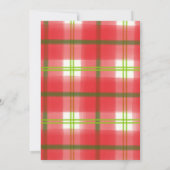 Rustiek groen geplakt kerstfeest kaart (Achterkant)