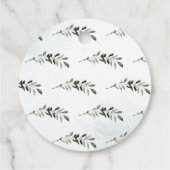 Rustiek groen houten plak | Bruiloft dank u Bedankjes Labels (Achterkant)