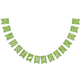 Rustiek groen | Huwelijkswijnstok net getrouwd Vlaggetjes