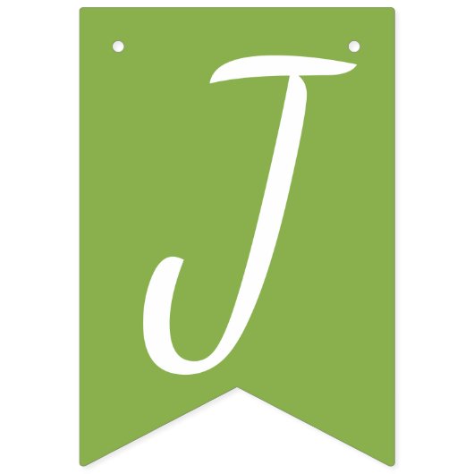 Rustiek groen | Huwelijkswijnstok net getrouwd Vlaggetjes (Derde vlag)