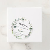 Rustiek groen loof gouden doop dank u bedankjes labels (In situ)