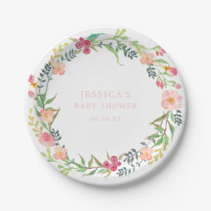 Rustiek groen papier Borden Papieren Bordje