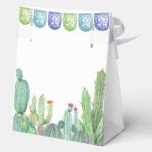 Rustiek groen Taco Fiesta Cactus Baby shower Bedankdoosjes (Achterkant)