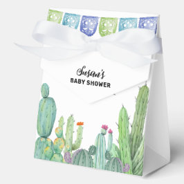 Rustiek groen Taco Fiesta Cactus Baby shower Bedankdoosjes