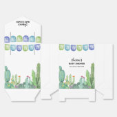 Rustiek groen Taco Fiesta Cactus Baby shower Bedankdoosjes (Ongevouwen)