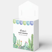 Rustiek groen Taco Fiesta Cactus Baby shower Bedankdoosjes (Open)