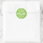 Rustiek groen vegan food label | plaatselijk gepro (Tas)