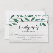 Rustiek groen vriendelijk antwoord (Voorkant)