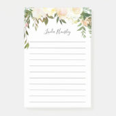 Rustiek groen Waterverf wilde flora Post-it® Notes (Voorkant)