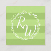 Rustiek groen | Wedding Vine Registry Info Informatiekaartje (Achterkant)
