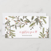 Rustiek groen Wintervakantie Kerst logo (Voorkant)