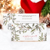 Rustiek groen Wintervakantie Kerst logo