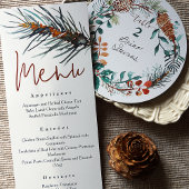 Rustiek Groene Pijnnaalden Receptie Diner Menu Kaart