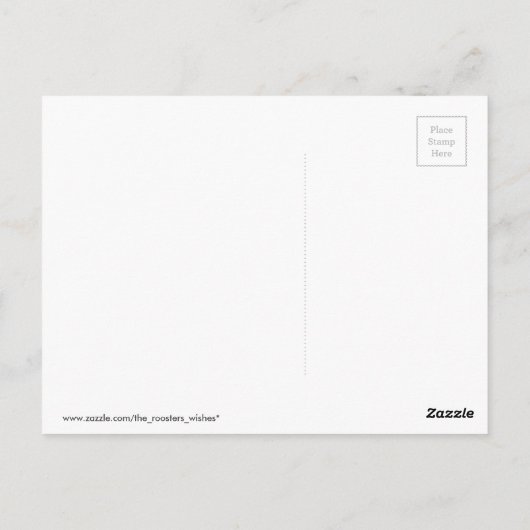 Rustiek Haan Jaar 2017 briefkaart (Achterkant)