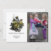  rustiek Halloween Woodland Feestdagenkaart (Voorkant)