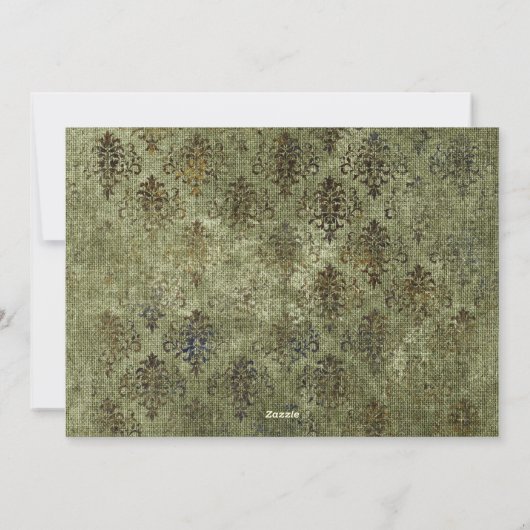  rustiek Halloween Woodland Feestdagenkaart (Achterkant)