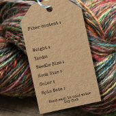 Rustiek handgemaakt in uw staat Voeg uw Logo toe Cadeaulabel