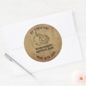 Rustiek Handgemaakt Met Liefde abrikoos Jam Label (Envelop)