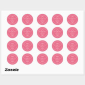 Rustiek Handgemaakt Roos Myrrrh Zeep Camellia Roze Ronde Sticker (Vel)