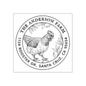 Rustiek  handgetekend kip Boerderij | Eieren Rubberstempel (Afrduk)