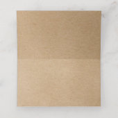 Rustiek handgetekende Floral Garland Script Plaatskaartje (Binnenkant ongevouwen)