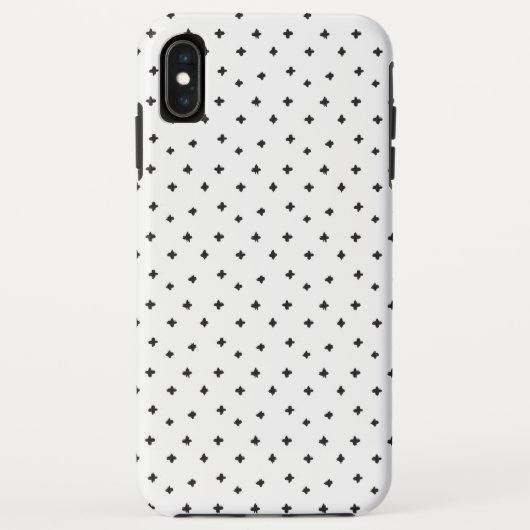 Rustiek handgetekende zwart-witte Zwitserse Cross Case-Mate iPhone Case (Achterkant)