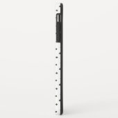 Rustiek handgetekende zwart-witte Zwitserse Cross Case-Mate iPhone Case (Achterkant/links)