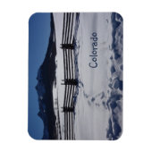 Rustiek hek besneeuwd San Juans Dallas Divide Magneet (Verticaal)