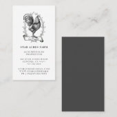 Rustiek  Hen Boerderij Visitekaartje (Voorkant / Achterkant)