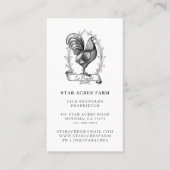 Rustiek  Hen Boerderij Visitekaartje (Voorkant)