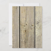 Rustiek herfst bloemenrepetitie diner kaart (Achterkant)