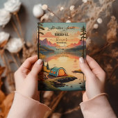 Rustiek herfst bos Vrijgezellenfeest Kaart