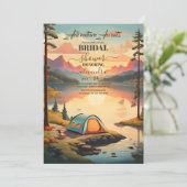 Rustiek herfst bos Vrijgezellenfeest Kaart (Staand voorkant)