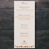 Rustiek & Herfst Bruiloft Menu