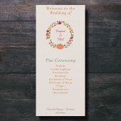 Rustiek & herfst bruiloft programma