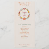 Rustiek & herfst bruiloft programma (Voorkant)