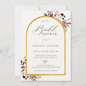 Rustiek herfst Golden Lijst Vrijgezellenfeest Kaart (Voorkant)