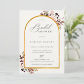 Rustiek herfst Golden Lijst Vrijgezellenfeest Kaart (Staand voorkant)