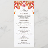 Rustiek Herfst Herfst Wedding Menu (Voorkant)