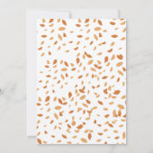 Rustiek herfst pompoen herfst Baby shower Kaart (Achterkant)