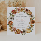 Rustiek herfst pompoen Vrijgezellenfeest Kaart