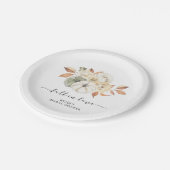 Rustiek herfst pompoen Vrijgezellenfeest Papieren Bordje (Gekanteld)