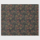 Rustiek herfst schoolbord inpakpapier (Vlak)