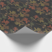 Rustiek herfst schoolbord inpakpapier (Hoek)