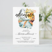 Rustiek herfstbos | Bruidsdouche uitnodiging (Staand voorkant)