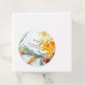 Rustiek herfstbos | Bruiloft dank u Bedankjes Labels (In situ)